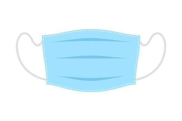 clip art featuring a blue face mask