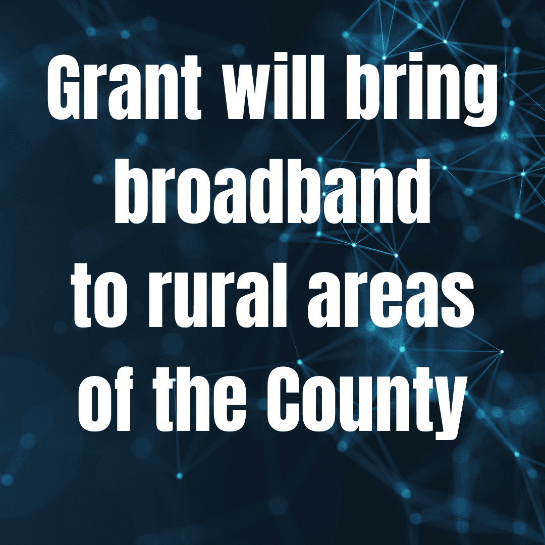 Text on a blue background reading 