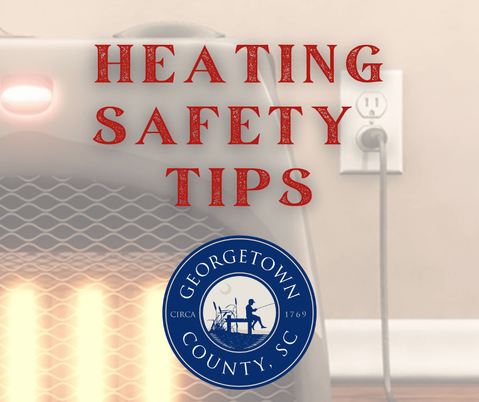 Image of an electric heater plugged in indoors