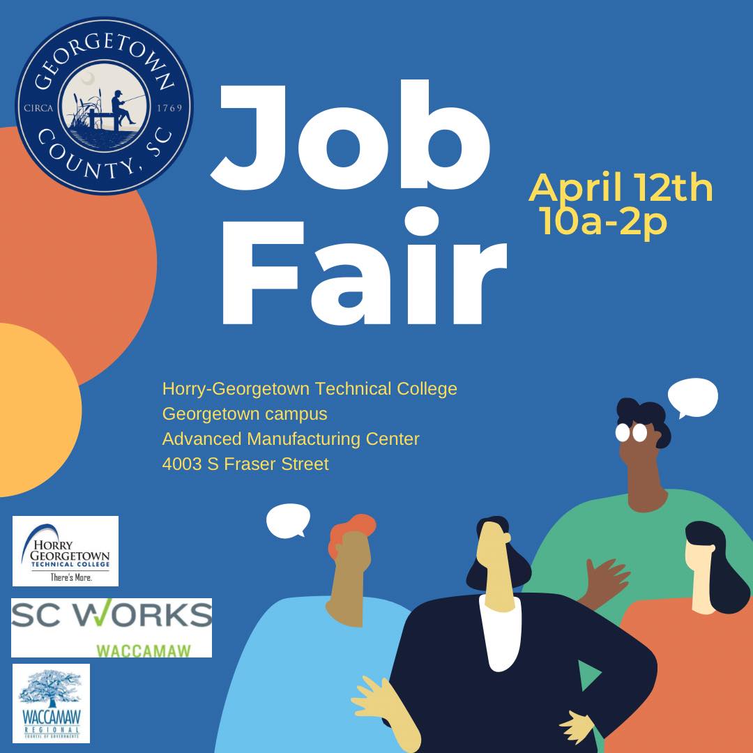 Illustration of multi-racial people on a blue background with words 