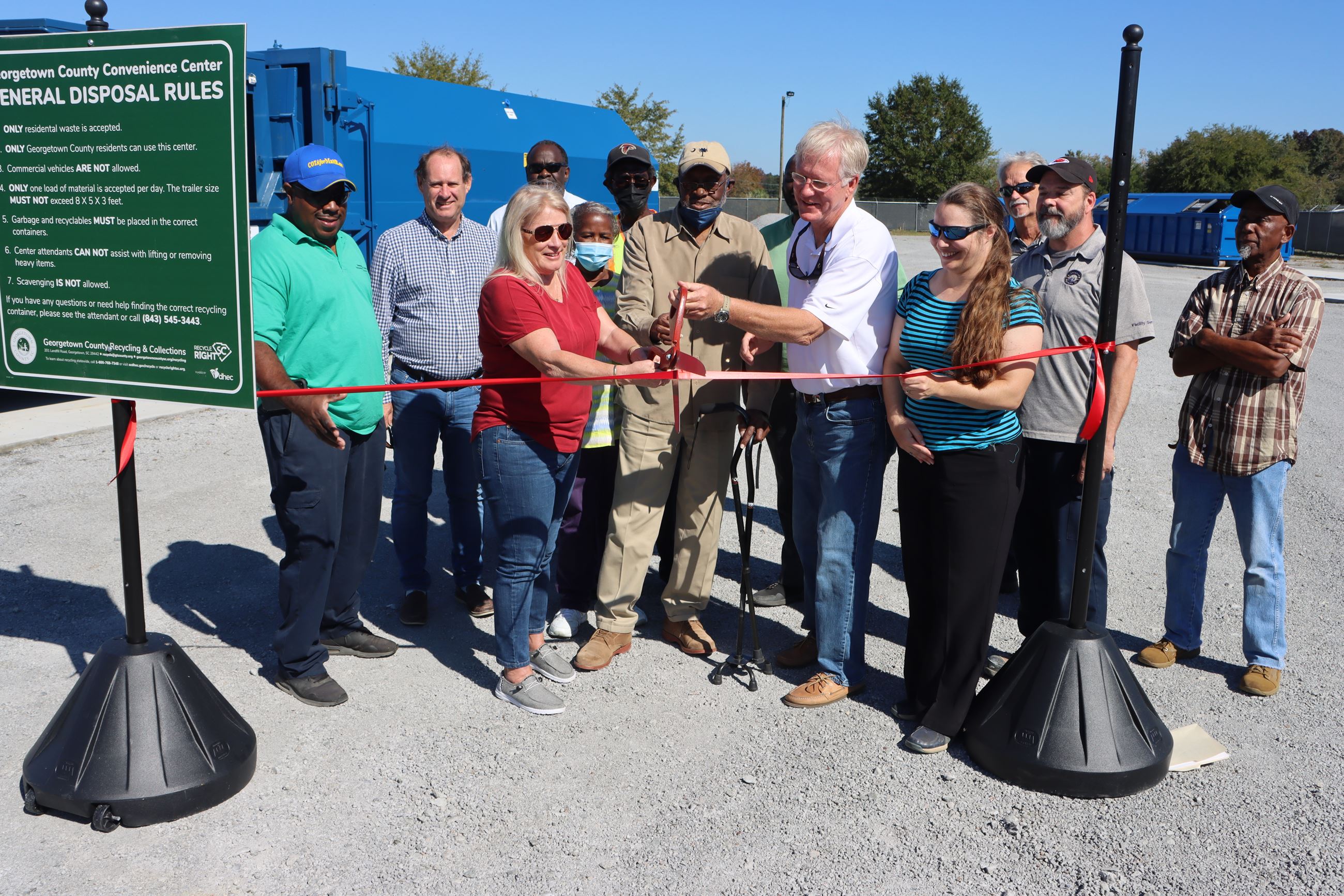 Ribbon Cutting Big Dam Swamp Recycling Center 
