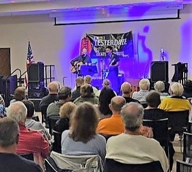 Yesterdaze band during a previous performance at the library