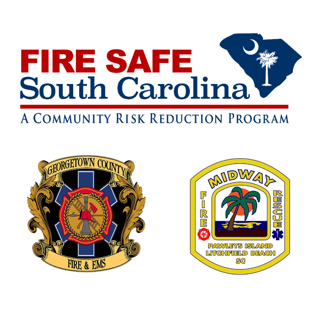 Logos for Midway, County Fire-EMS and Fire Safe SC
