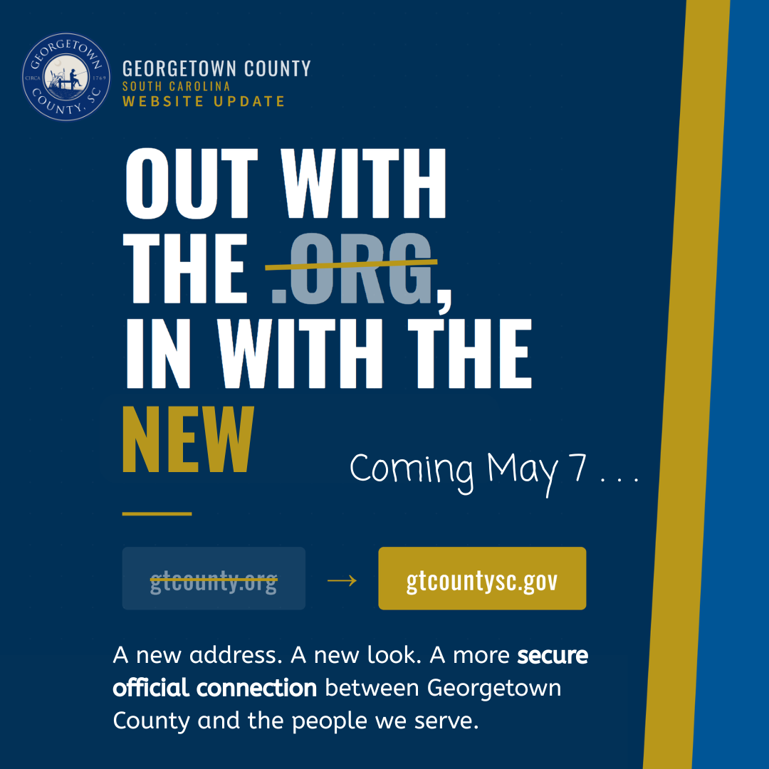 Graphic reading "out with the .org and in with the new" with .org crossed out